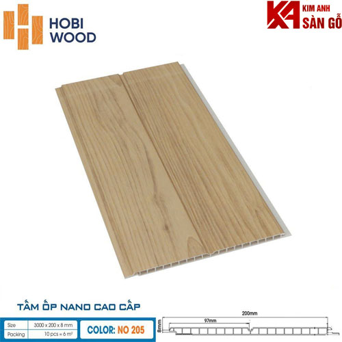 Tấm Ốp Tường Nano Hobi wood NO 205